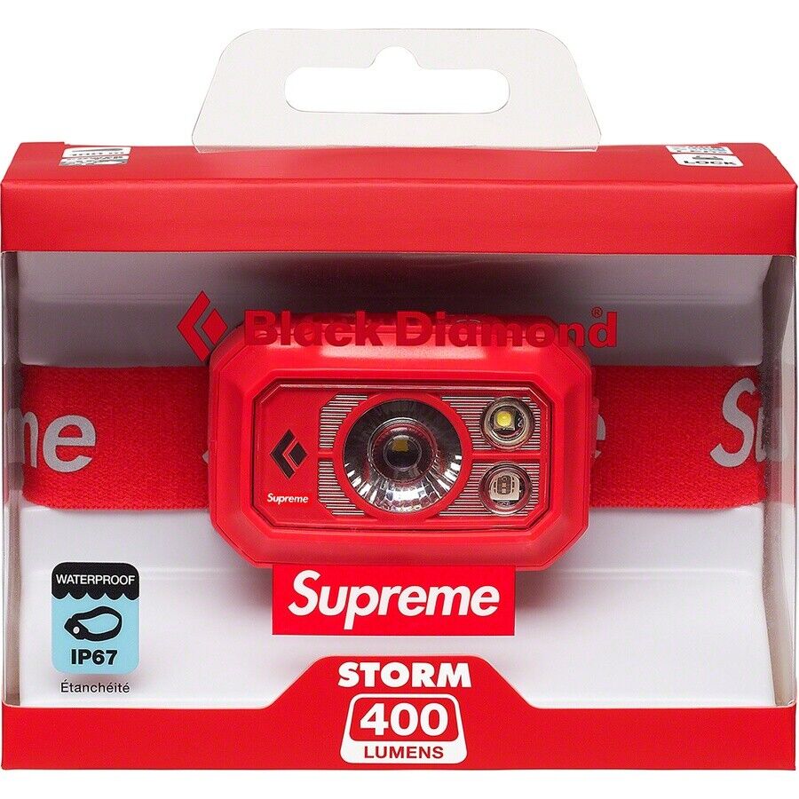 Supreme Black Diamond Storm 400 Headlamp Red F/W 20