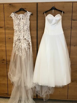 Brautkleid Gr. 40 Kleid Ivory Hochzeitskleid Kleemeier Valerie Tattoospitze