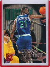 1995-96 Fleer Kevin Garnett Rookie Phenom Hot Packs RC #1 Foil Insert - T-Wolves