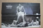 MUHAMMAD ALI VS SONNY LISTON  "First round, first minute" Original poster.