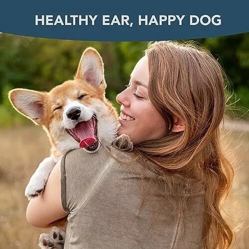 NOVEHA Pet Ear Drops with 1 Hydrocortisone Ear Cleaner for Dogs
