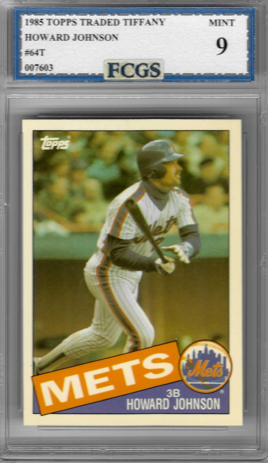 Howard Johnson #64T Baseball Cards 1985 Topps Traded Tiffany trading card — raw and PSA graded price guide