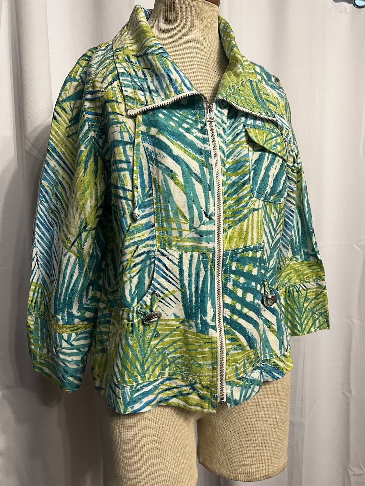 Ruby Rd Women’s Lightweight Spring Summer Jacket Sze 10 Linen Blend ...