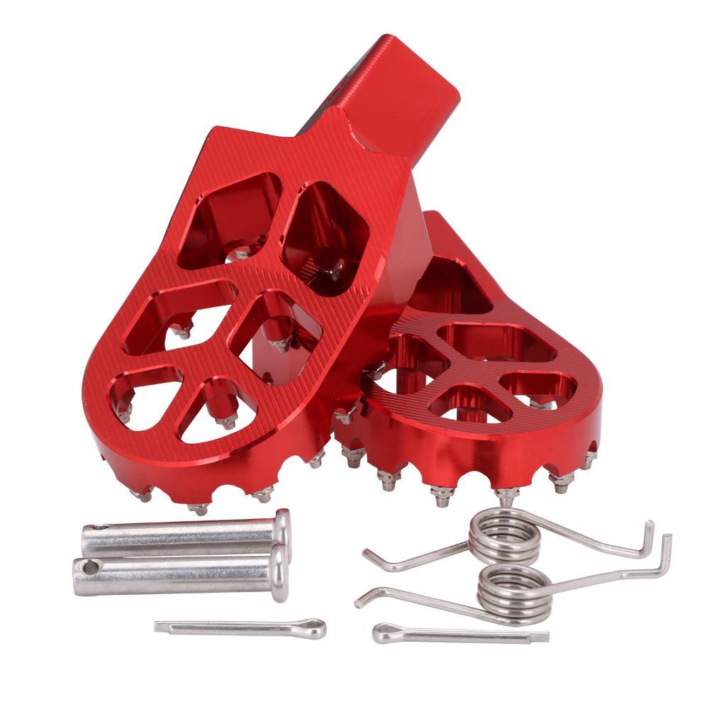 Foldable CNC Aluminum Rear Brake Pedal Lever For Honda CRF125F / CRF 125F 2014-2025 Dirt Pit Bike – Red