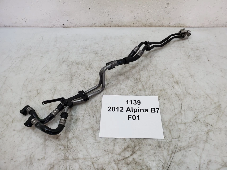 ✅ 11-12 OEM BMW F01 F02 Alpina B7 B7L RWD AT Transmission Oil Cooler Lines - Image 2 of 4
