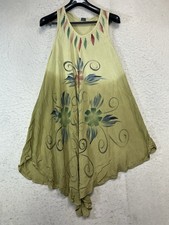 NF Free size Sleeveless Floral Print Long Dress women made in india