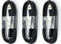 3X Original Samsung Ladekabel Micro USB Kabel 1M A3 A5 J5 S4 S5 S6 S7 Schwarz