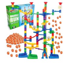 Marble Run Super Set, STEM Toys Maze Construction Building - 150 Translucent T