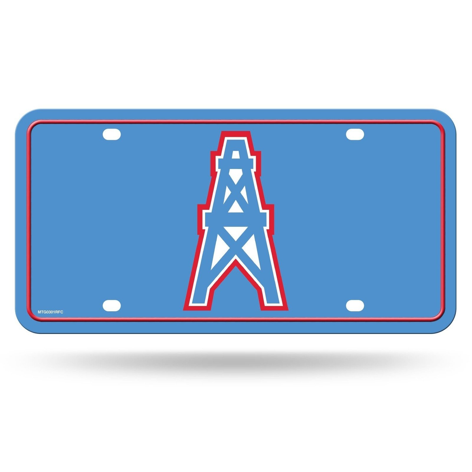 Tennessee Titans Premium Metal Auto Tag License Plate, Houston Oilers Logo,...