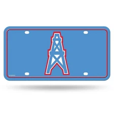 Tennessee Titans Premium Metal Auto Tag License Plate, Houston Oilers Logo,...