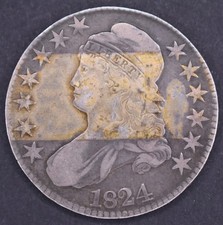 1824 Capped Bust Half Dollar