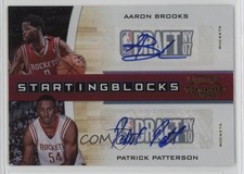 2010 Playoff Contenders Patches Starting Blocks Gold 13/49 Aaron Brooks Auto 4f5