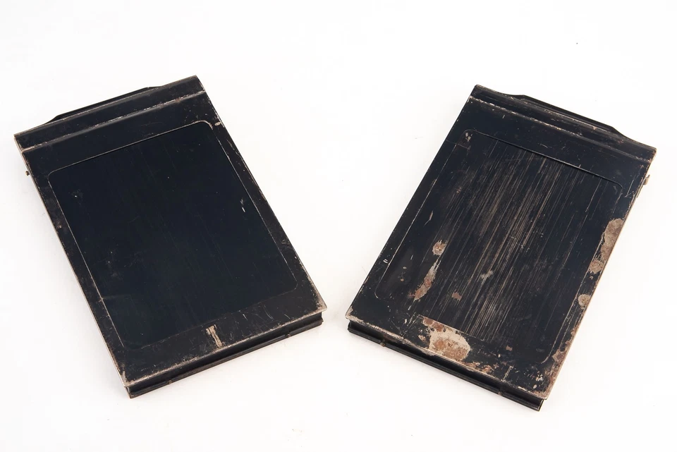 Agfa 3 1/4 x 4 1/4 Inch Pack Film Holder Lot of 2 Vintage V24 - Image 2 of 3