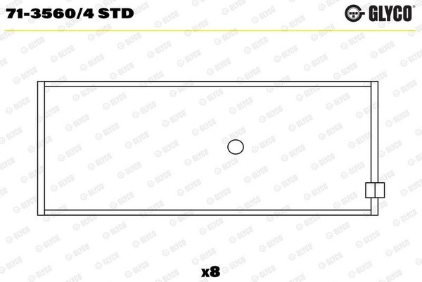 Glyco Pleuellager 71-3560/4 STD FüR Bedford Opel-image