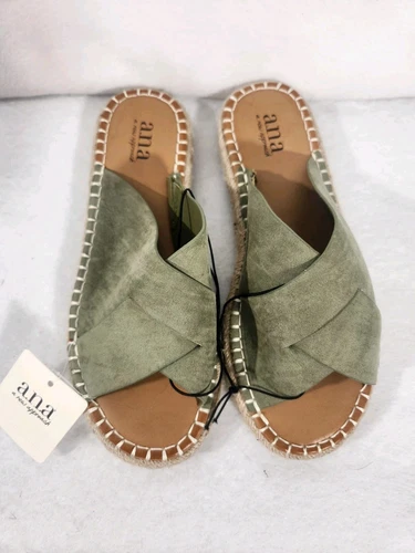 NEW BALANCE Sandali ANA A New Approach Bentley donna verde oliva slip on slide taglia 6 5M