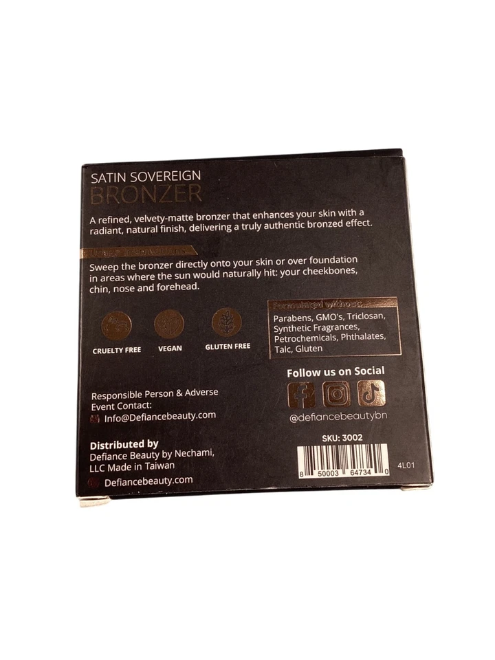 Defiance Beauty Satin Sovereign Bronzer Shade Immortal Envy 7g Radiant Finish - Image 4 of 4