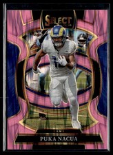 2025 Panini Select Concourse Football Pink Shock Prizm #21 Puka Nacua