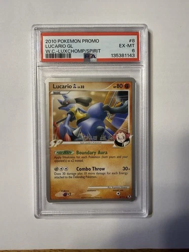 Lucario GL 8/111 World Championship Decks Rare Pokémon Card PSA 6