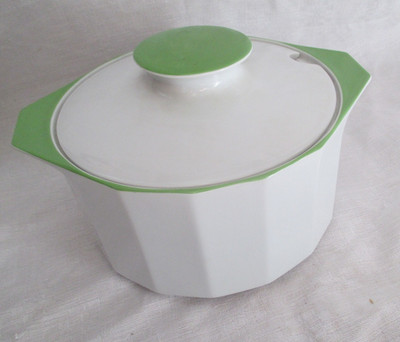 Terrine von Rosenthal , Polygon , Sunion grün