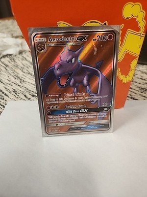 Pokémon Aerodactyl GX Card 224/236 Unified Minds Damaged Condition See Pics