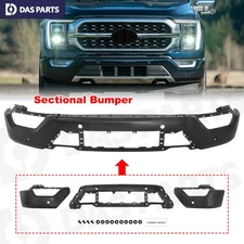 For Ford F-150 F150 2021 2022 2023 Front Bumper Cover Face Bar w/4 Sensor Hole