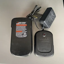 Genuine OEM Black & Decker  18V 244760-00 Slide Pack Battery With Charger Tested