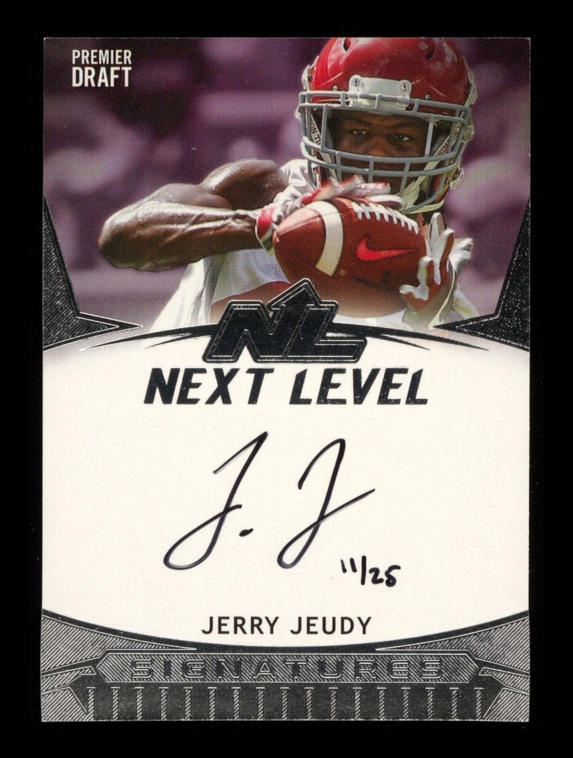 Jerry Jeudy Sage Hit Premier Draft Next Level Signatures #NLJJ Base