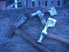 Vintage & Walboard drywall hammer/hatchet, wood handle RUSTY U-RESTORE