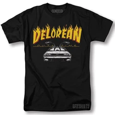 Back To The Future Shirt Delorean Classic Movie Poster Graphic Design T-Shirt
