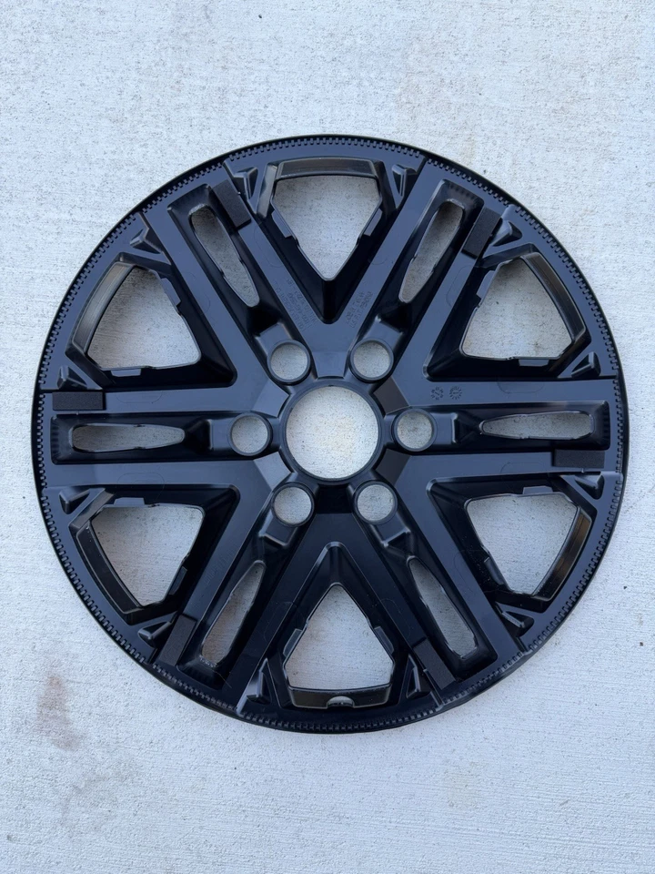 Juego de 4 superposiciones de revestimiento de rueda negro brillante Toyota Tundra/Sequoia 2022-2026 Foto 2 de 4