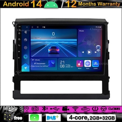 9'' Android 14 Car Stereo Carplay GPS SATNavi DAB For Toyota Land Cruiser 200 15-18
