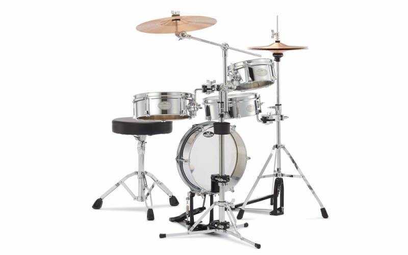 Pearl Rhythm Traveler Light Metal Drum Set RT-5124CM | eBay