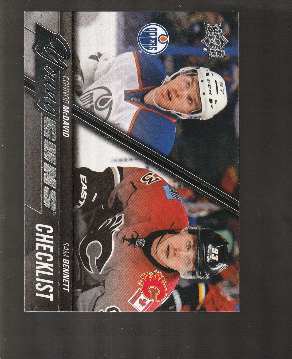 2015-16 UPPER DECK YOUNG GUNS CONNOR MCDAVID / SAM BENETT CHECKLIST # 250