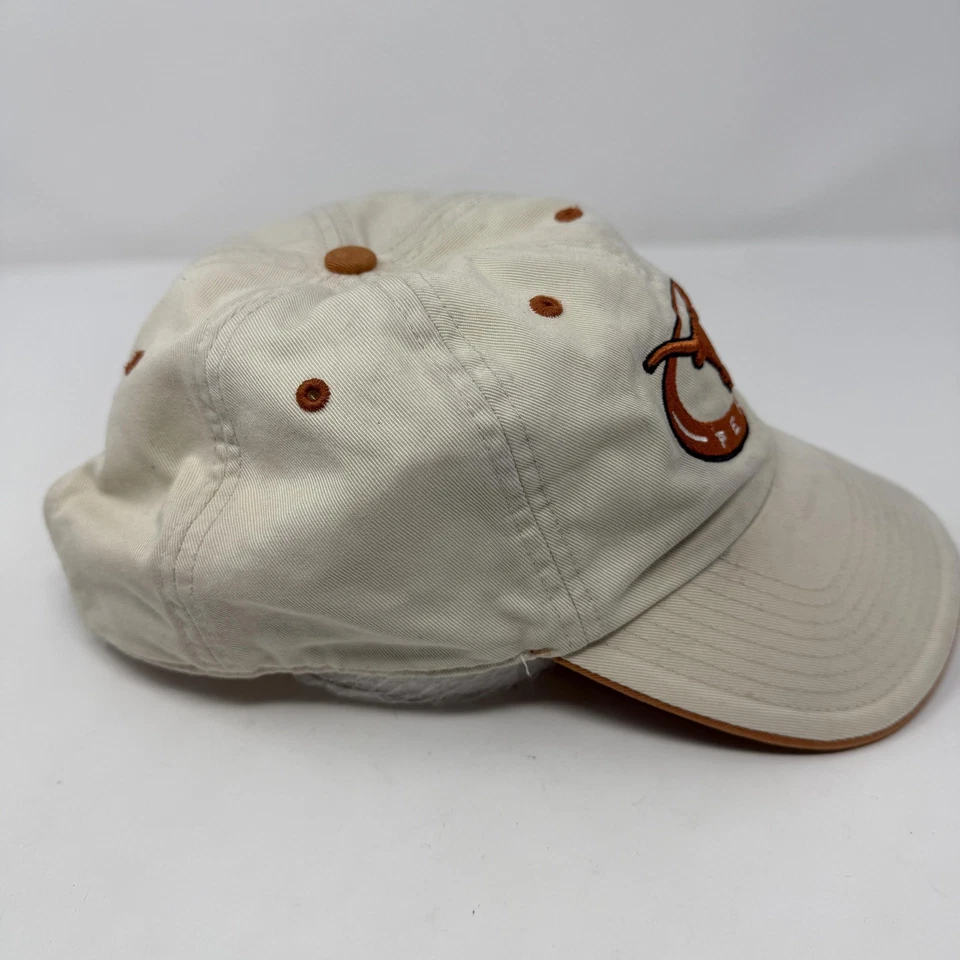 Gorra de colección Texas Longhorns con tirantes NCAA crema naranja quemado Foto 4 de 4