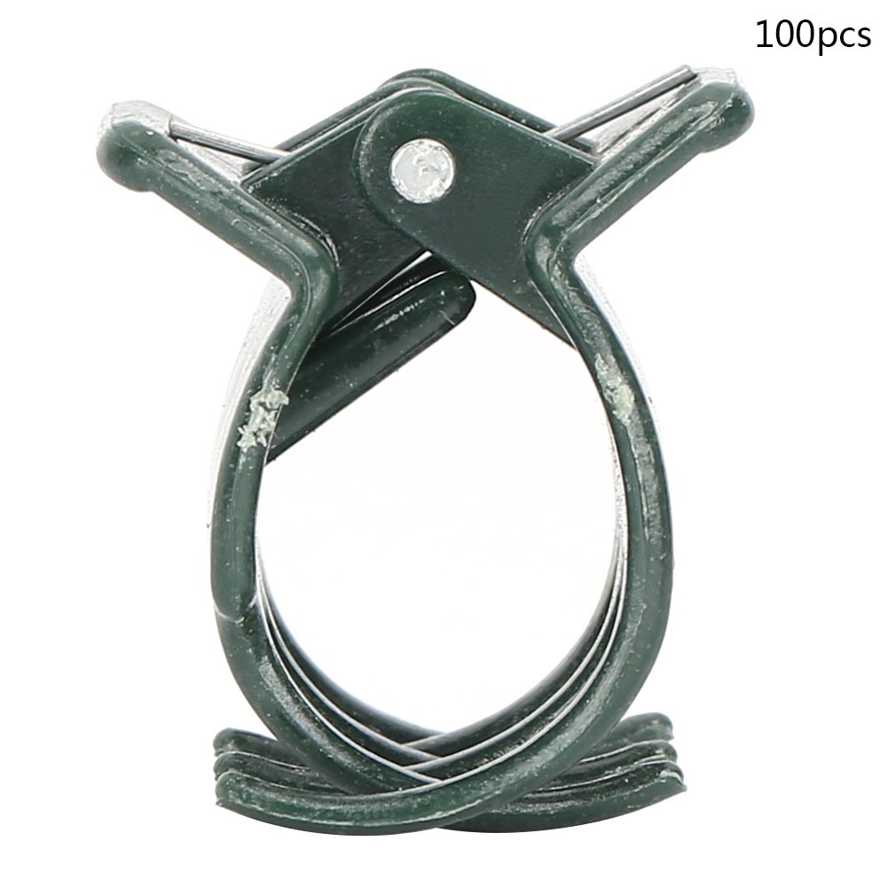 100Pcs Garden Plant Clip Plastic Plants Support Fixing Clips Clamp For Orch BAJ