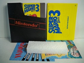K25i14311 SUPER MARIO BROS 3 W/ BOX & INSTRUCTIONS 1990 NES NINTENDO ORIGINAL 2B