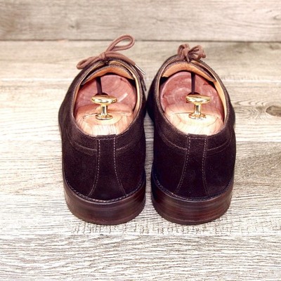 $695 Arthur Beren GRAVATI Blucher 9.5 N Narrow Brown Suede 