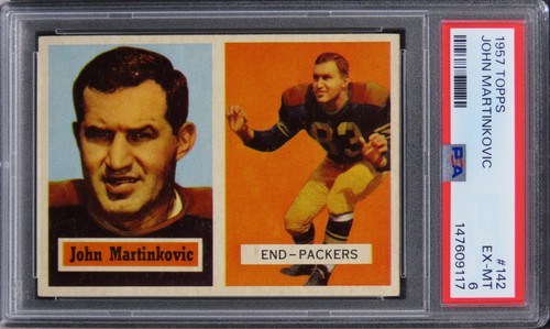 John Martinkovic #142 1957 Topps card