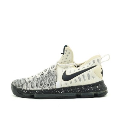 Nike Herren KD 9 Elite Schuh Schwarz Weiß Mesh Markenlogo Basketballschuhe EU 43