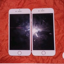 Apple Lot of 2 White Bar Smartphones iOS Wi-Fi Bluetooth Mobile Phones