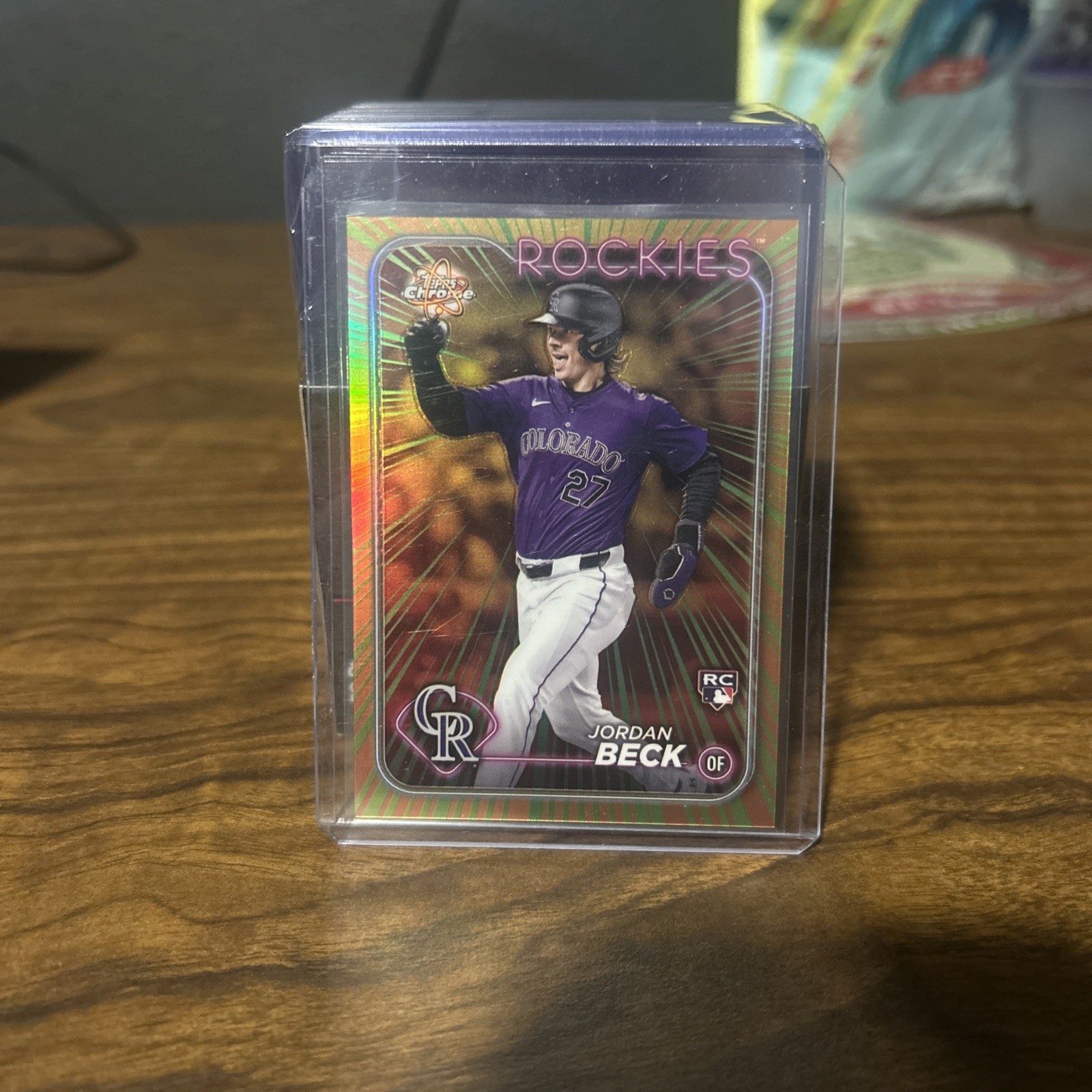 2024 Topps Chrome Update Radiating Rookies Jordan Beck #RR-29 (RC) Case Hit!