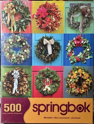 Springbok 500 Piece Jigsaw Puzzle: Wreaths! Brand New Sealed! Made In The USA