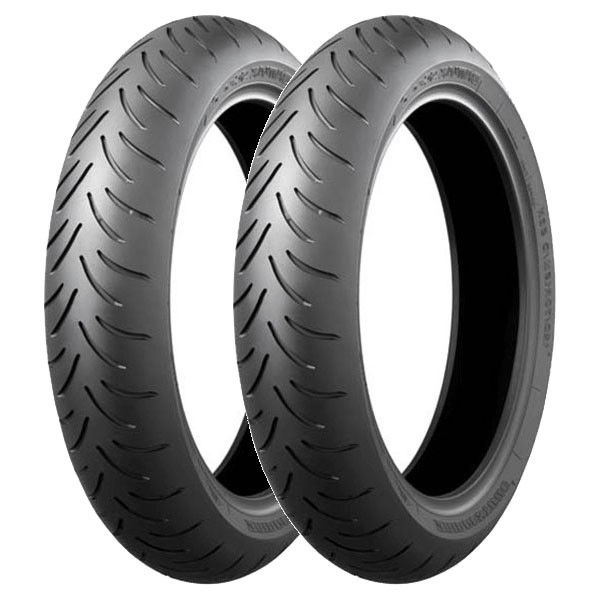 TYRE PAIR BRIDGESTONE 110/70-13 48P + 120/70-14 61P BATTLAX SC1