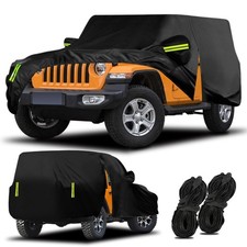 Car Cover Fit for Jeep Wrangler 2 Door Custom Fit 1987-2025 JK JL CJ YJ TJ  ...