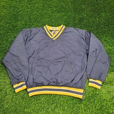 Vintage Eastbay Pullover Windbreaker Large 23x23 Boxy Blue