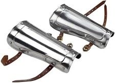 Medieval Arm Guard Armor Knight Metal Pair of Bracers Wrist Armor 18 Ga steel