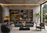 3 Sitzer Sofa Stuhl Grau Stil Modern Praktisch GeräUmig Bequem