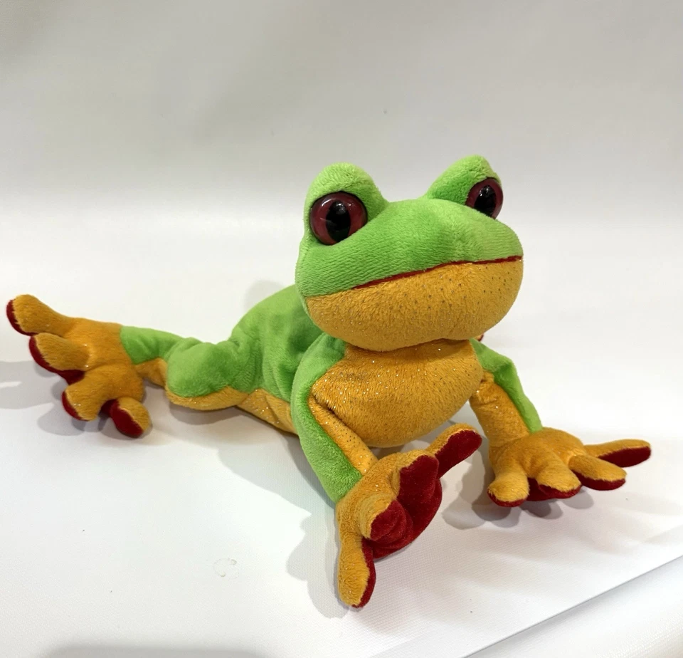 Webkinz Tree Frog HM109 Plush GANZ Retired Stuffed Animal NO Secret Code 10” - Image 3 of 4