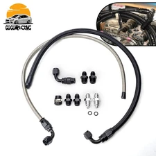 Universal 6AN Power Steering Hose Kit Fit Chervy LS Swap Pressure Return Line