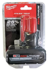 Milwaukee 48-11-2450 M12 RedLithium HIGH OUTPUT 5.0Ah XC5.0 Battery Pack NEW